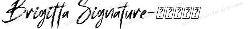 Brigitta Signature字体转换